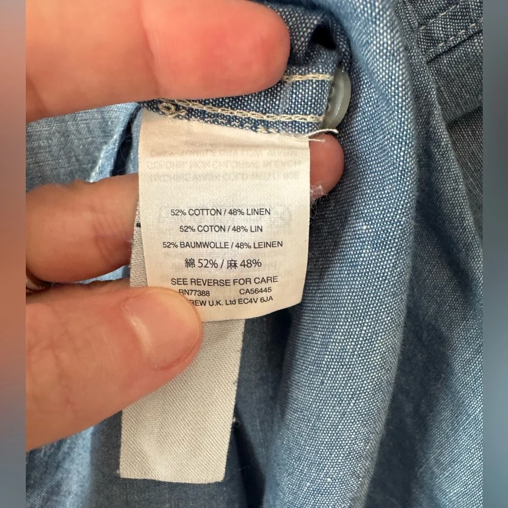 J. Crew Light Blue Casual Button-Down Shirt - Picture 5 of 5
